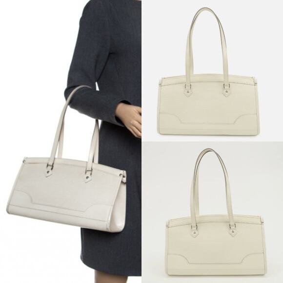 💎✨Authentic✨💎Louis Vuitton Epi Madeleine PM Hand Bag Ivoire White - Picture 1 of 16